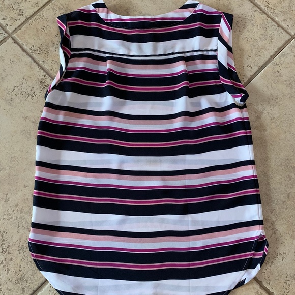 Ann Taylor Fac. Sleeveless Striped Top XS - Picture 4 of 4